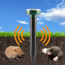 Odstraszacz na krety, gryzonie solarny okrągły zestaw 2 sztuk