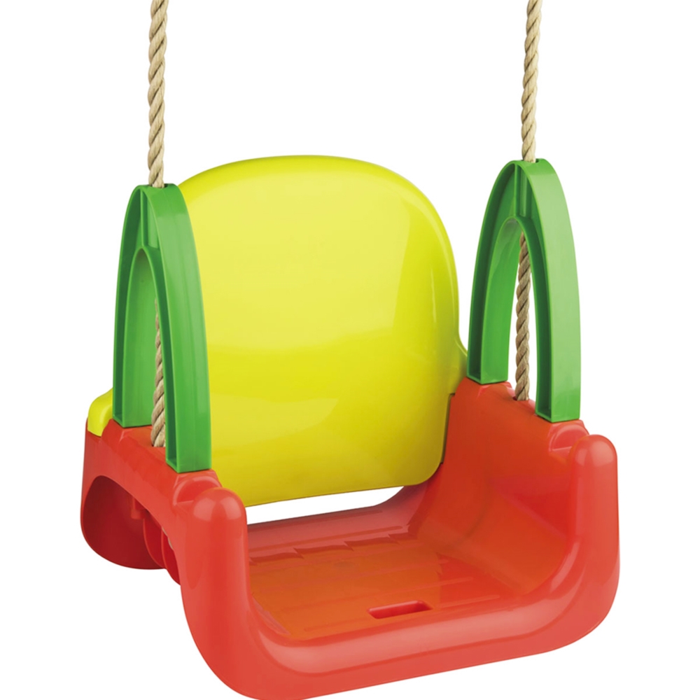 Huśtawka ogrodowa dla dzieci z oparciem