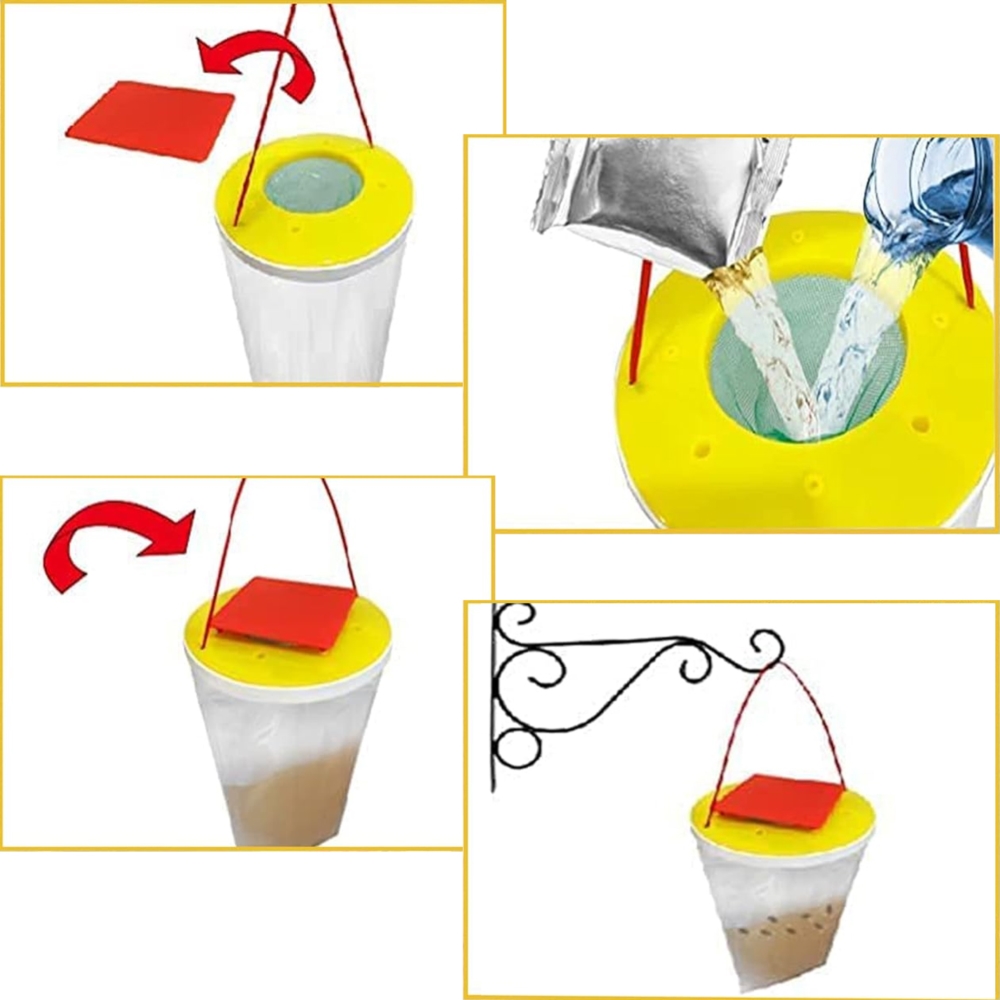 Pułapka na muchy z wabikiem worek na muchy