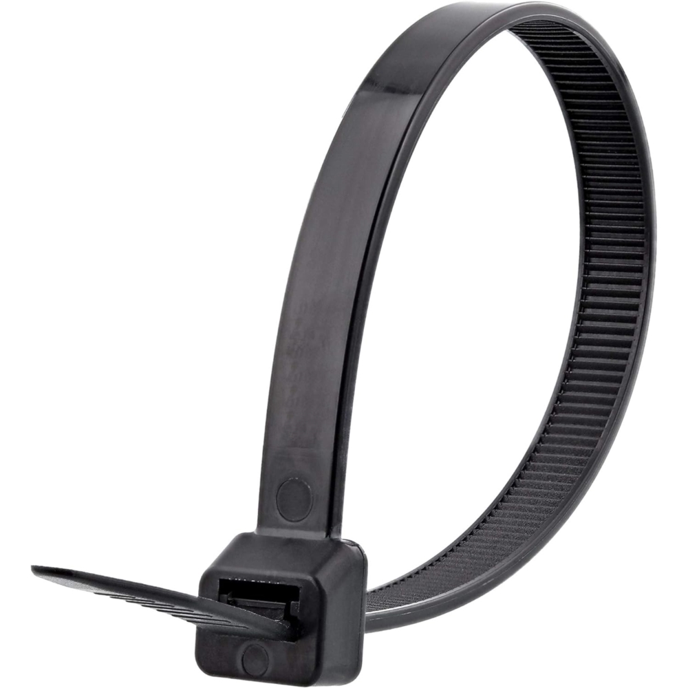 Opaski zaciskowe czarne trytytki 2,5x200mm 100 szt.