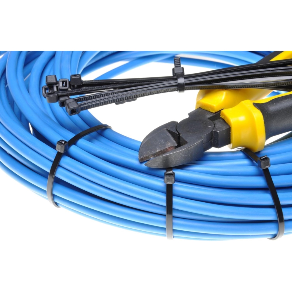 Opaski zaciskowe czarne trytytki 4,8x300mm 100 szt.