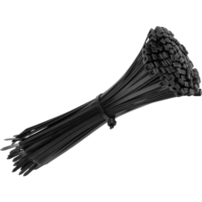 Opaski zaciskowe czarne trytytki 4,8x300mm 100 szt.