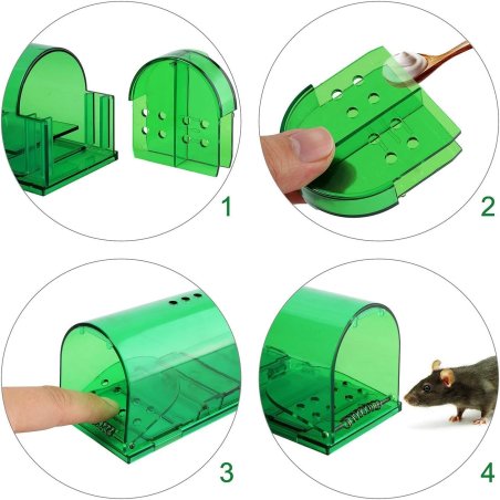Żywołapka na gryzonie bezpieczna dla zwierząt z wentylacją pułapka 2 sztuki