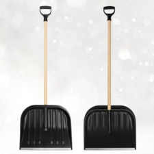 Łopata do śniegu z drewnianym trzonkiem
