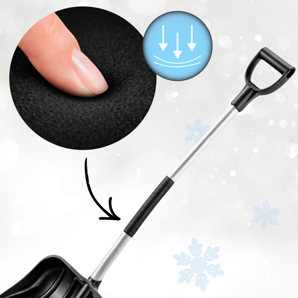 Łopata do śniegu z ergonomicznym aluminiowym trzonkiem