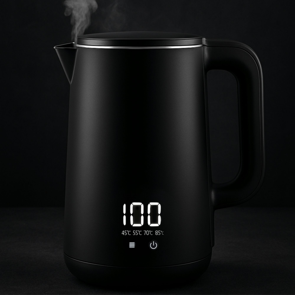 Czajnik elektryczny z regulacją Czarny 2,5L 1500W