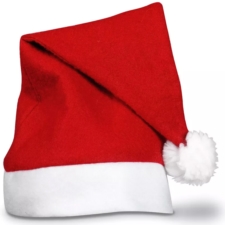 Czapka Świętego Mikołaja Czerwona z pomponem 36x28cm