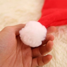 Czapka Świętego Mikołaja Czerwona z pomponem 36x28cm