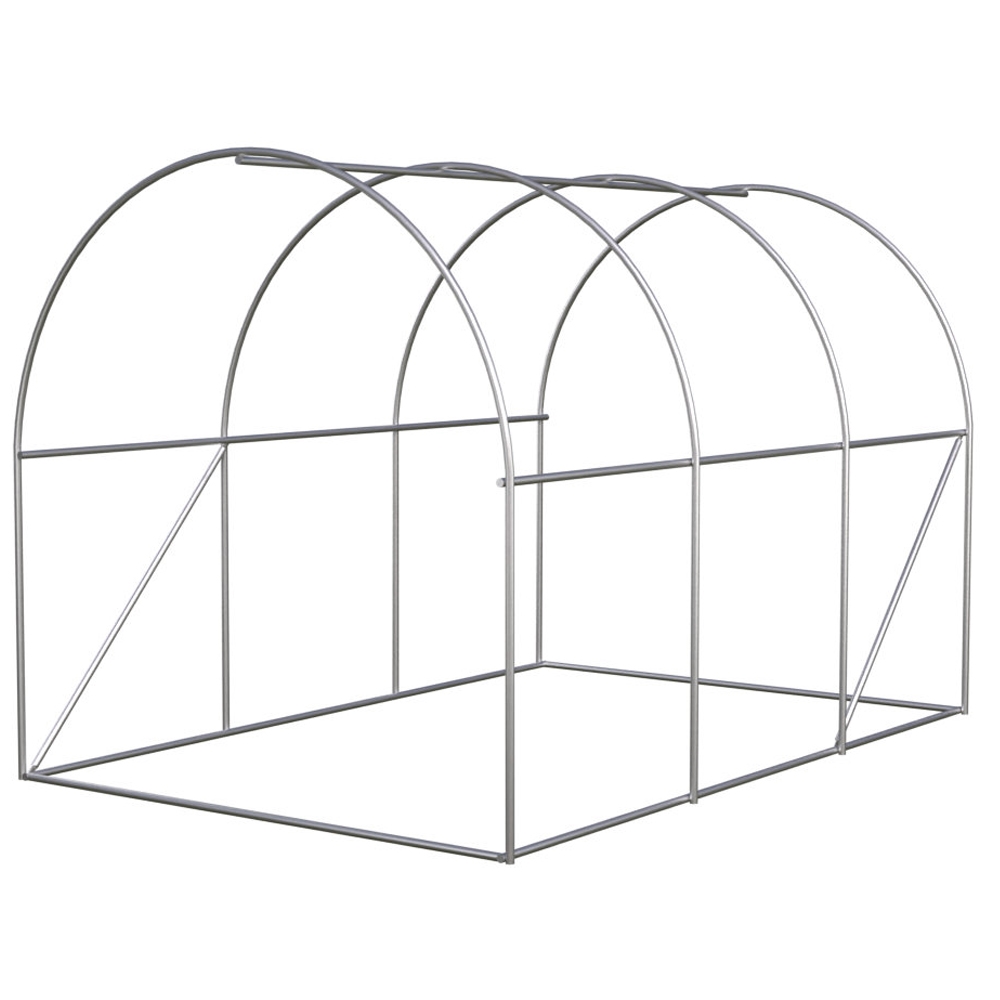 Tunel foliowy ogrodowy szklarnia z metalowym stelażem Zielony 2x3x2m