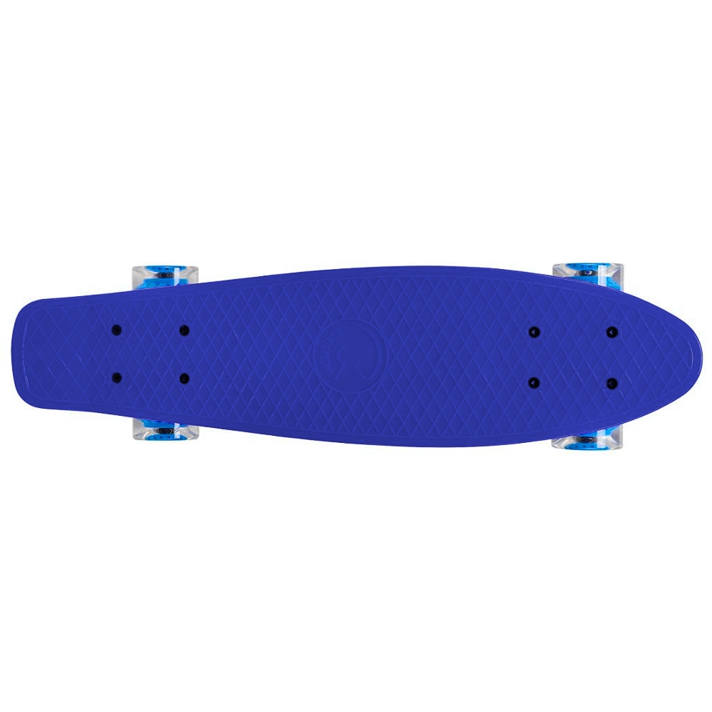 Deskorolka Fiszka dla dzieci z podświetlanymi kółkami LED Niebieska