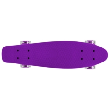 Deskorolka Fiszka dla dzieci z podświetlanymi kółkami LED Fioletowa