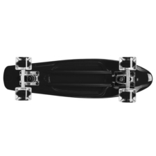 Deskorolka Fiszka dla dzieci z podświetlanymi kółkami LED Czarna