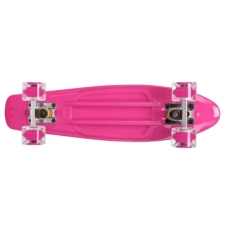 Deskorolka Fiszka dla dzieci z podświetlanymi kółkami LED Różowa