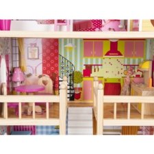 Domek dla lalek + Meble + Lalki + Oświetlenie LED