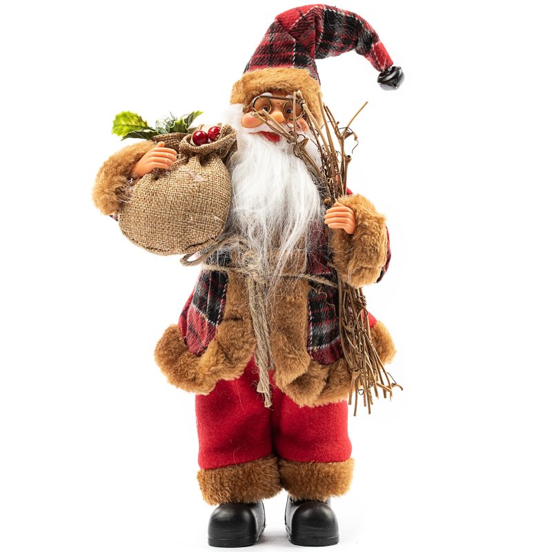 Figurka Święty Mikołaj skrzat świąteczny