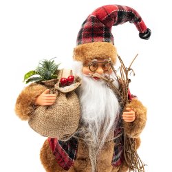 Figurka Święty Mikołaj skrzat świąteczny