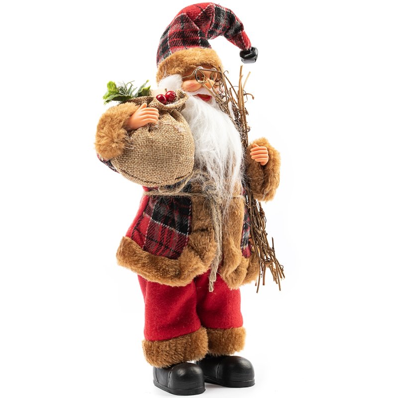 Figurka Święty Mikołaj skrzat świąteczny