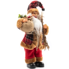 Figurka Święty Mikołaj z prezentami skrzat świąteczny