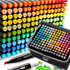 Markery alkoholowe dwustronne 168szt. + Torba