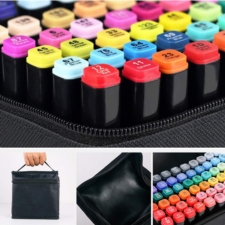 Markery alkoholowe dwustronne 168szt. + Torba