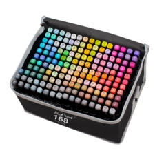 Markery alkoholowe dwustronne 168szt. + Torba