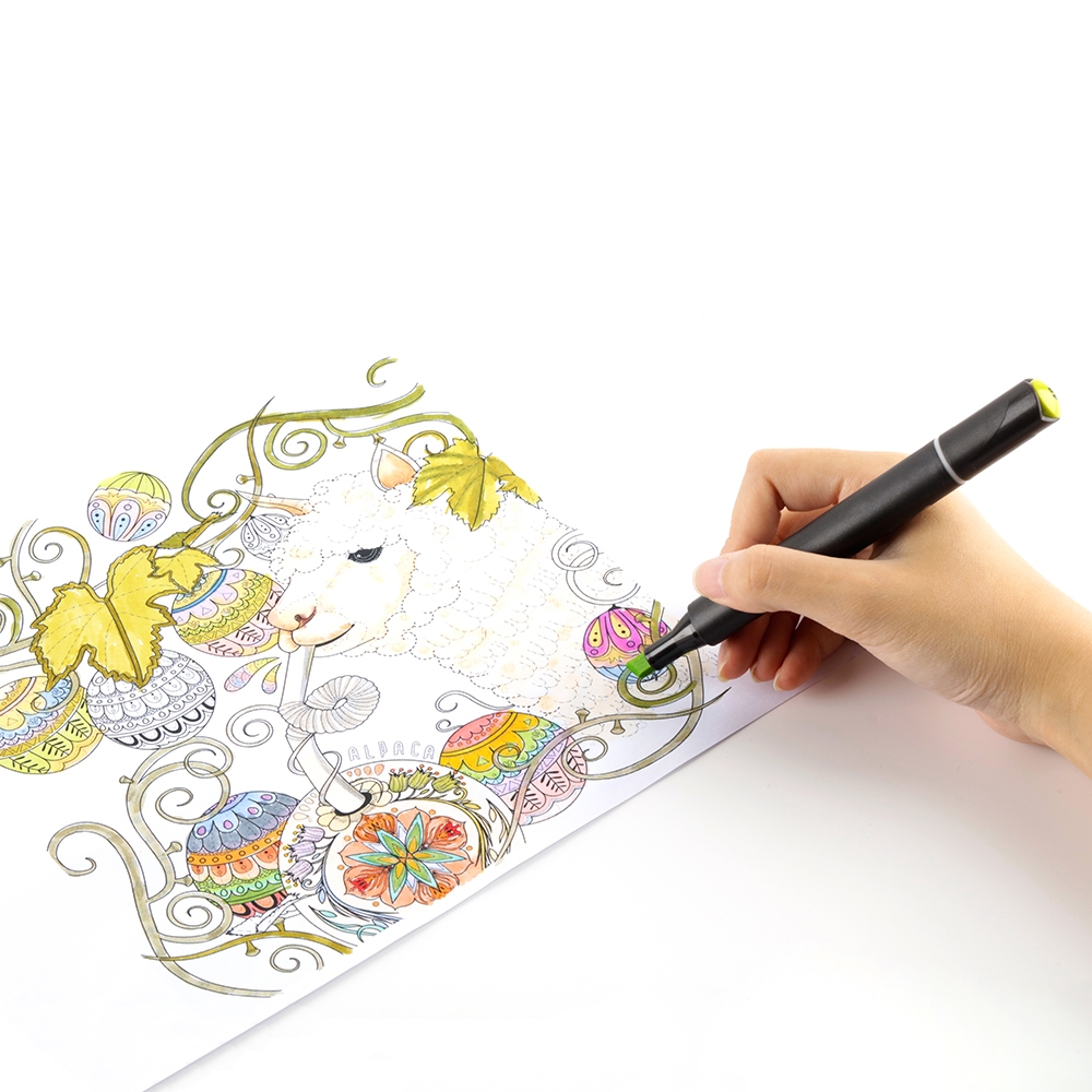 Markery alkoholowe dwustronne 48szt. + Torba