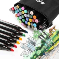 Markery alkoholowe dwustronne 60szt. + Torba