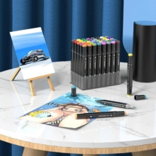 Markery alkoholowe dwustronne 60szt. + Torba