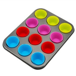 Forma stalowa do babeczek + Foremki silikonowe