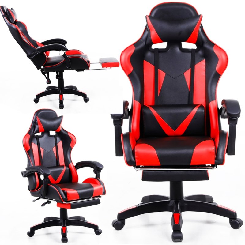 SDH162Red Fotel komputerowy gamingowy Czerwony