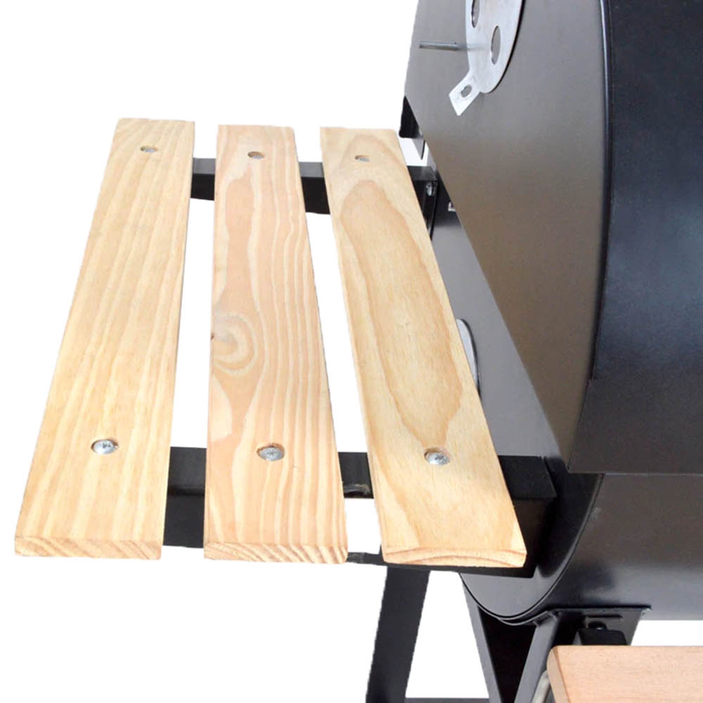 Grill węglowy ogrodowy z kółkami i pokrywą XXL