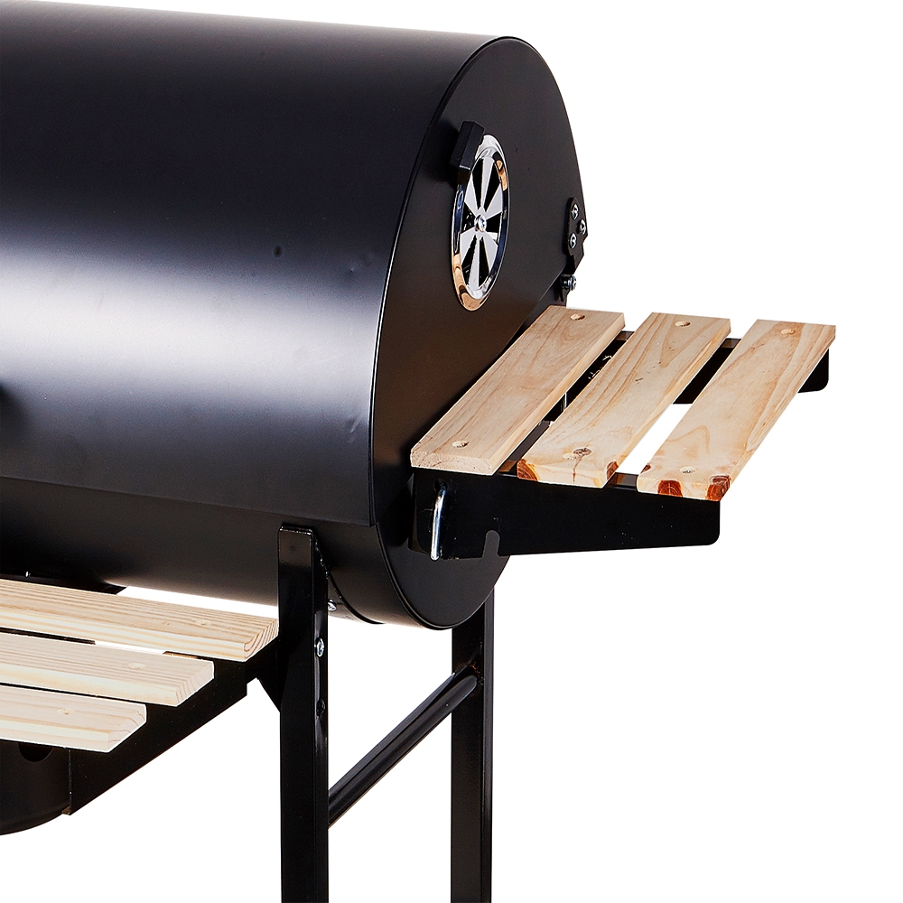 Grill węglowy ogrodowy z kółkami i pokrywą XXL