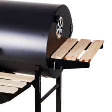 Grill węglowy ogrodowy z kółkami i pokrywą XXL