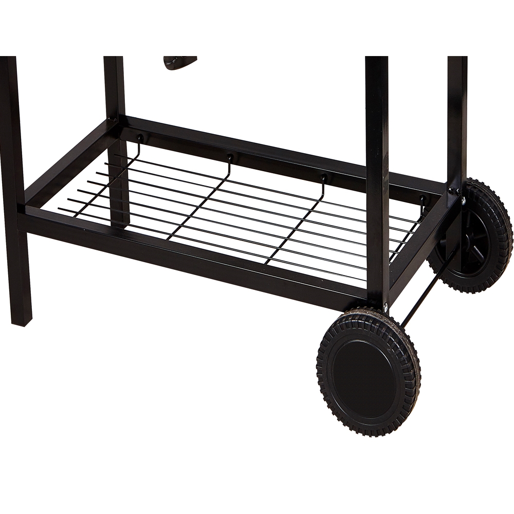 Grill węglowy ogrodowy z kółkami i pokrywą XXL