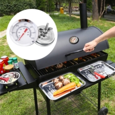 Grill węglowy ogrodowy z pokrywą z wędzarnią + Mata teflonowa