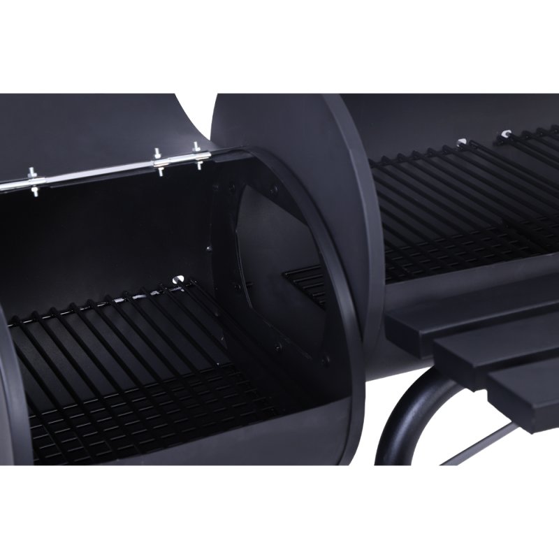 Grill węglowy ogrodowy z pokrywą z wędzarnią + Mata teflonowa