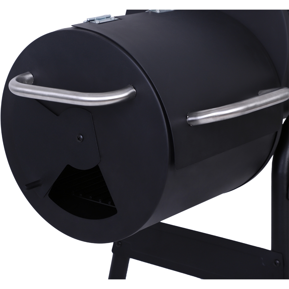 Grill węglowy ogrodowy z pokrywą z wędzarnią + Mata teflonowa