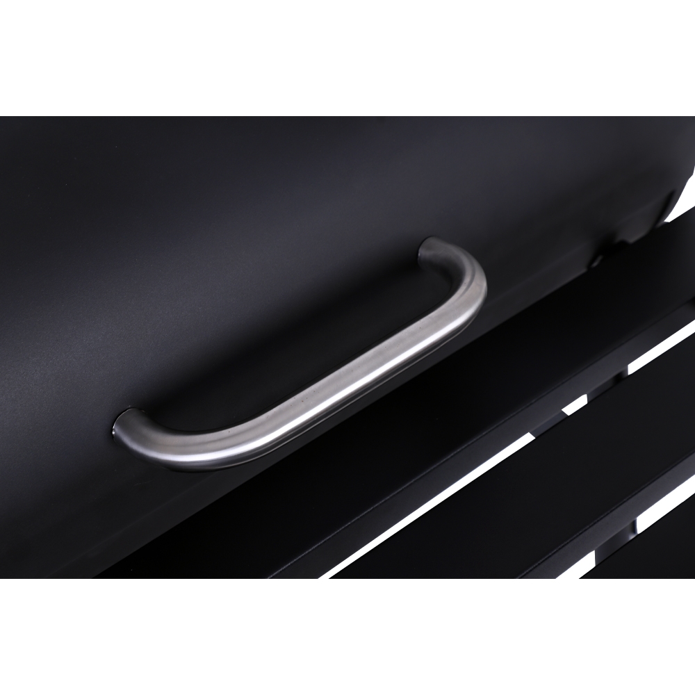 Grill węglowy ogrodowy z pokrywą z wędzarnią + Mata teflonowa