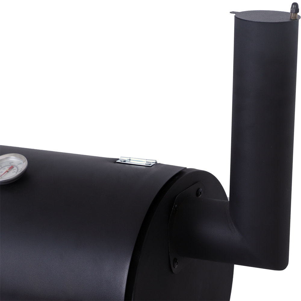 Grill węglowy ogrodowy z pokrywą z wędzarnią + Mata teflonowa