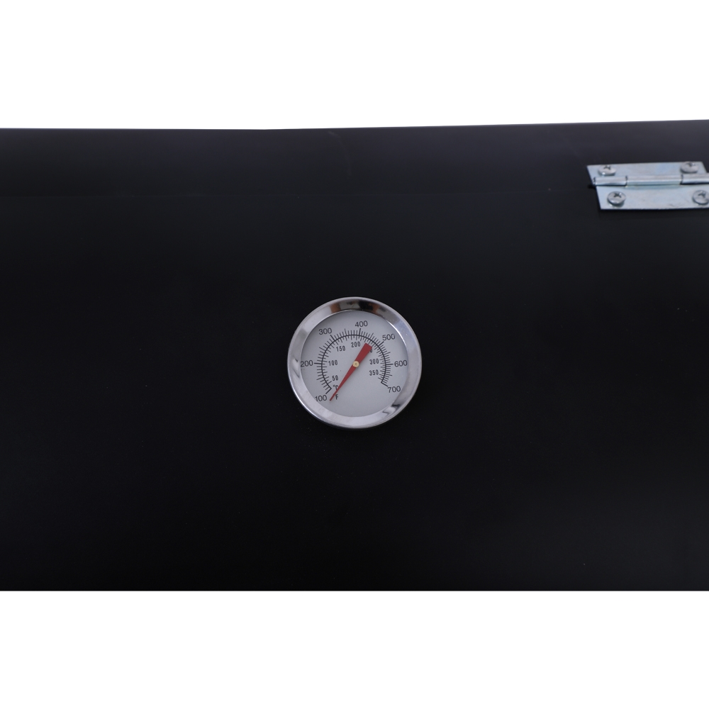 Grill węglowy ogrodowy z pokrywą z wędzarnią + Mata teflonowa