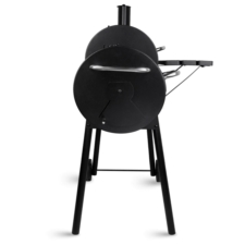 Grill węglowy ogrodowy z pokrywą z wędzarnią + Mata teflonowa