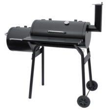 Grill węglowy ogrodowy z pokrywą z wędzarnią + Mata teflonowa