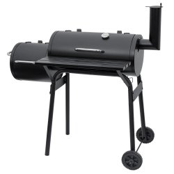 Grill węglowy ogrodowy z pokrywą z wędzarnią + Mata teflonowa