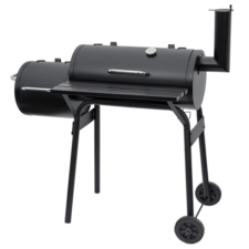 Grill węglowy ogrodowy z pokrywą z wędzarnią + Mata teflonowa