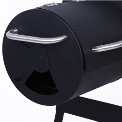 Grill węglowy ogrodowy z pokrywą z wędzarnią + Mata teflonowa