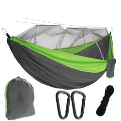 SDH115 Hamak dwuosobowy z moskitierą zielony