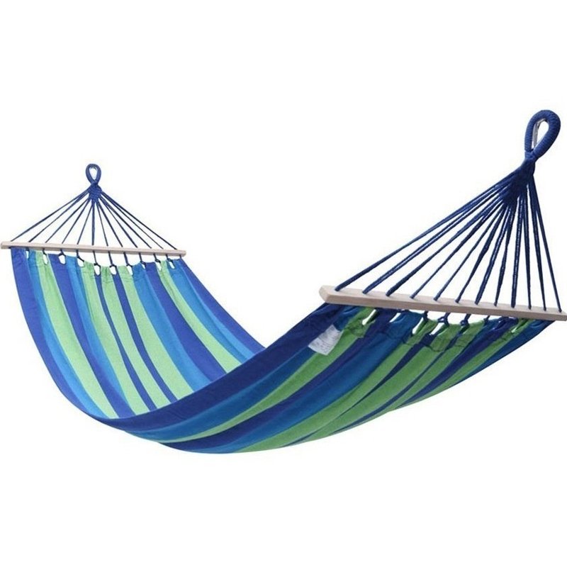 Hamak dwuosobowy z poprzeczką XL Niebieski