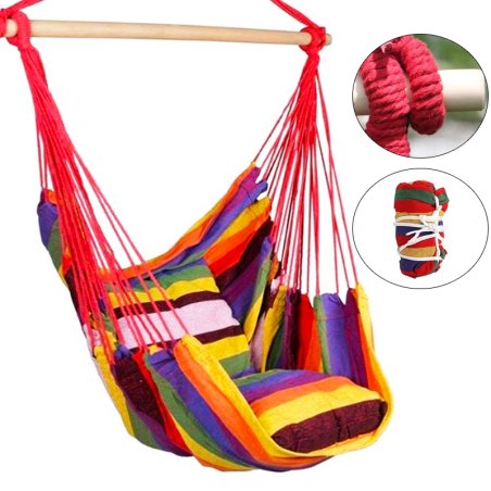 Hamak krzesło brazylijskie BOHO Kolorowe + Poduszki