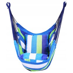 SDH113 Hamak brazylijski z poduszkami niebieski