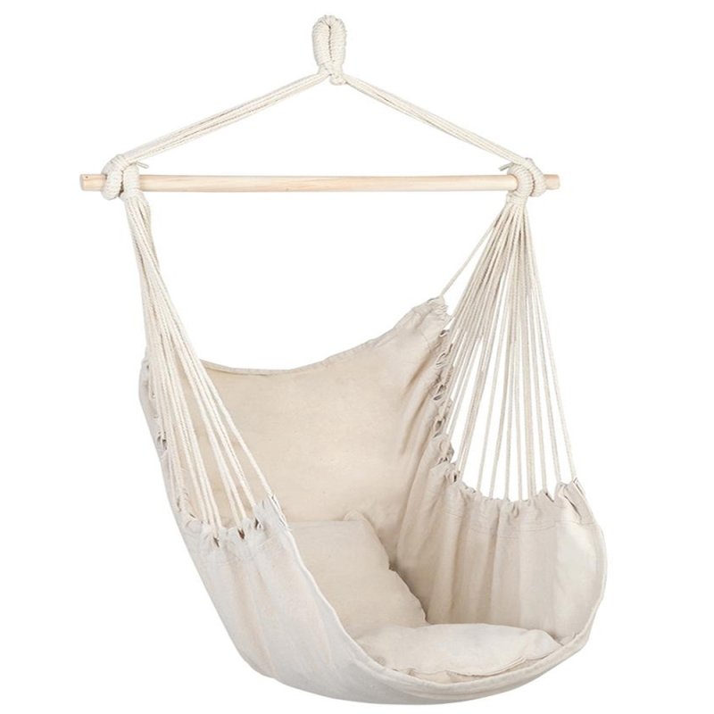 Hamak krzesło brazylijskie z poduszkami Ecru